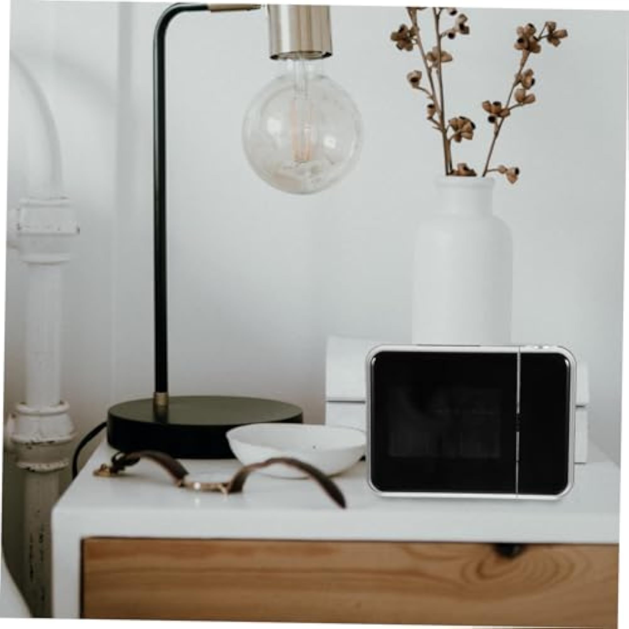 LED Projection Alarm Clock, Digital Display with Snooze